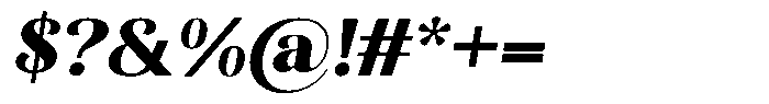 Kastien Heavy Semi Expanded Slant Font OTHER CHARS