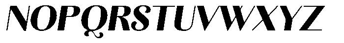 Kastien Heavy Slant Font UPPERCASE