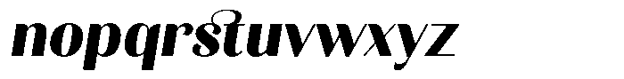 Kastien Heavy Slant Font LOWERCASE