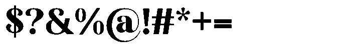Kastien Heavy Font OTHER CHARS