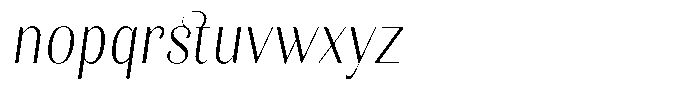 Kastien Light Condensed Slant Font LOWERCASE