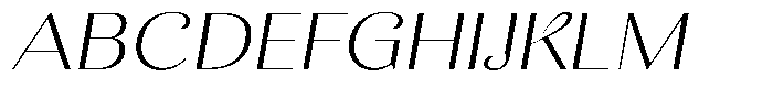 Kastien Light Expanded Slant Font UPPERCASE