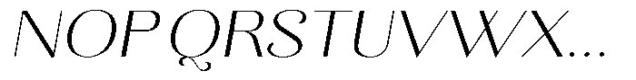 Kastien Light Expanded Slant Font UPPERCASE