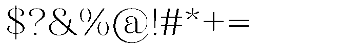 Kastien Light Semi Expanded Font OTHER CHARS
