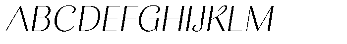 Kastien Light Slant Font UPPERCASE