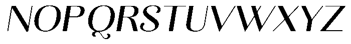 Kastien Medium Semi Expanded Slant Font UPPERCASE