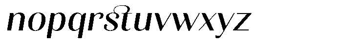 Kastien Medium Semi Expanded Slant Font LOWERCASE