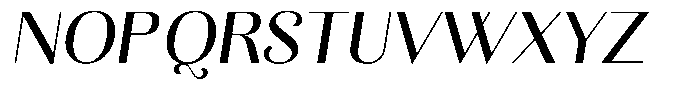 Kastien Medium Slant Font UPPERCASE