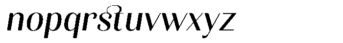 Kastien Medium Slant Font LOWERCASE