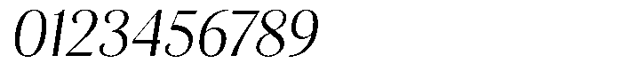 Kastien Semi Condensed Slant Font OTHER CHARS