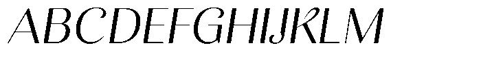 Kastien Slant Font UPPERCASE