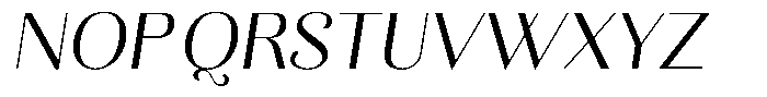 Kastien Slant Font UPPERCASE