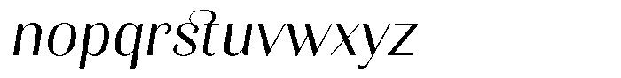 Kastien Slant Font LOWERCASE