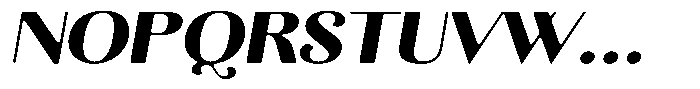 Kastien Soft Black Expanded Italic Font UPPERCASE