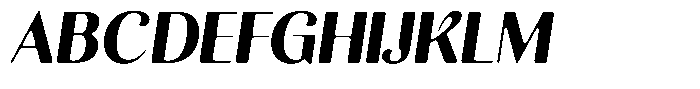 Kastien Soft Black Semi Condensed Italic Font UPPERCASE