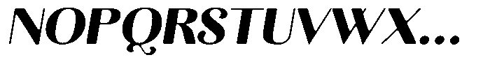 Kastien Soft Black Semi Expanded Italic Font UPPERCASE