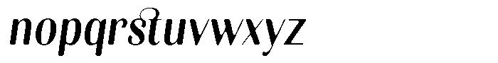 Kastien Soft Bold Condensed Italic Font LOWERCASE
