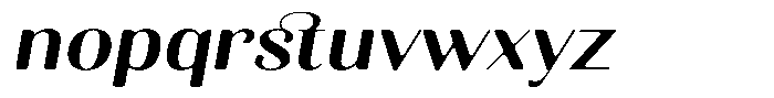 Kastien Soft Bold Expanded Italic Font LOWERCASE