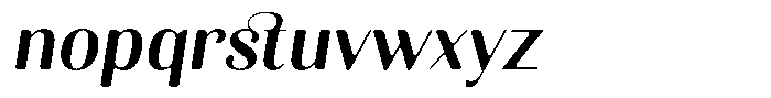 Kastien Soft Bold Italic Font LOWERCASE