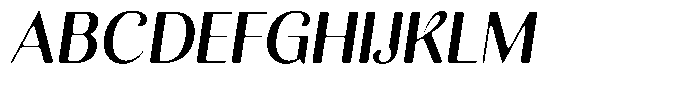 Kastien Soft Bold Semi Condensed Italic Font UPPERCASE