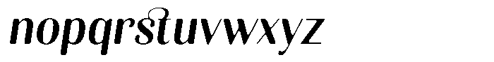 Kastien Soft Bold Semi Condensed Italic Font LOWERCASE