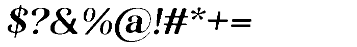 Kastien Soft Bold Semi Expanded Italic Font OTHER CHARS