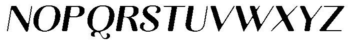 Kastien Soft Bold Semi Expanded Italic Font UPPERCASE