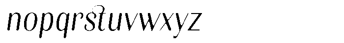 Kastien Soft Condensed Italic Font LOWERCASE
