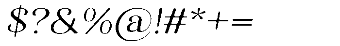 Kastien Soft Expanded Italic Font OTHER CHARS