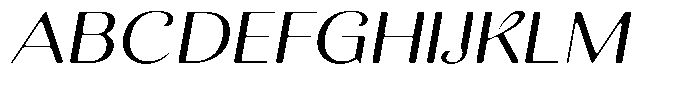 Kastien Soft Expanded Italic Font UPPERCASE
