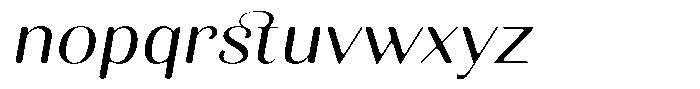 Kastien Soft Expanded Italic Font LOWERCASE