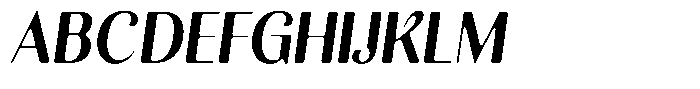 Kastien Soft Extra Bold Condensed Italic Font UPPERCASE