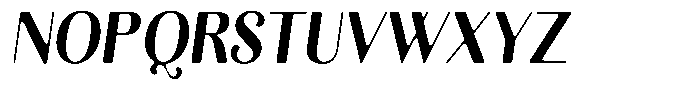 Kastien Soft Extra Bold Condensed Italic Font UPPERCASE