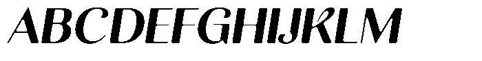 Kastien Soft Extra Bold Italic Font UPPERCASE
