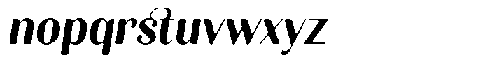 Kastien Soft Extra Bold Semi Condensed Italic Font LOWERCASE