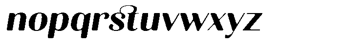Kastien Soft Extra Bold Semi Expanded Italic Font LOWERCASE