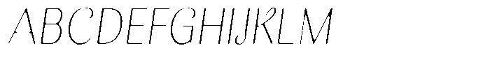 Kastien Soft Extra Light Condensed Italic Font UPPERCASE