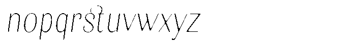 Kastien Soft Extra Light Condensed Italic Font LOWERCASE