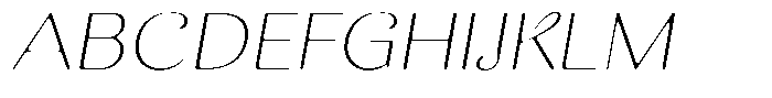 Kastien Soft Extra Light Expanded Italic Font UPPERCASE