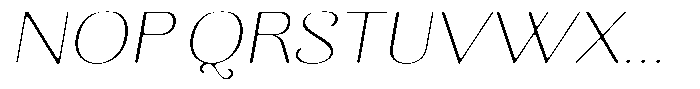 Kastien Soft Extra Light Expanded Italic Font UPPERCASE