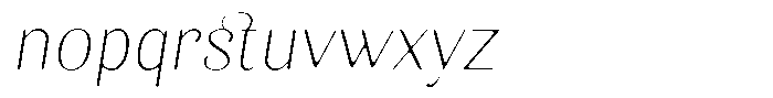Kastien Soft Extra Light Italic Font LOWERCASE