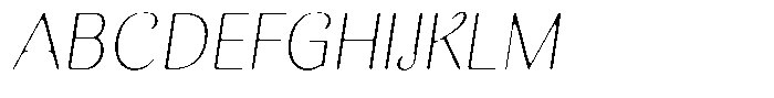 Kastien Soft Extra Light Semi Condensed Italic Font UPPERCASE