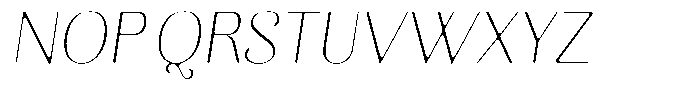 Kastien Soft Extra Light Semi Condensed Italic Font UPPERCASE