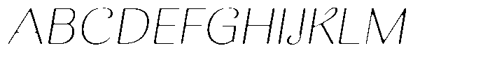 Kastien Soft Extra Light Semi Expanded Italic Font UPPERCASE