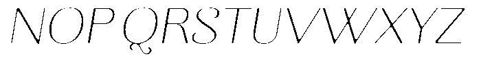 Kastien Soft Extra Light Semi Expanded Italic Font UPPERCASE