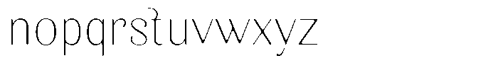 Kastien Soft Extra Light Font LOWERCASE