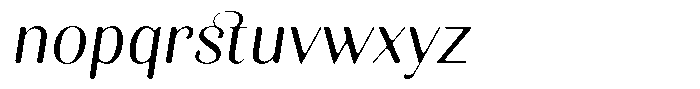 Kastien Soft Italic Font LOWERCASE