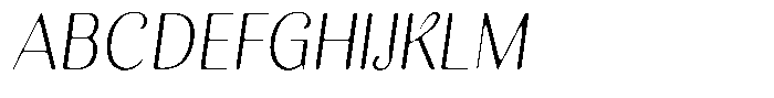 Kastien Soft Light Condensed Italic Font UPPERCASE