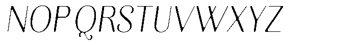 Kastien Soft Light Condensed Italic Font UPPERCASE
