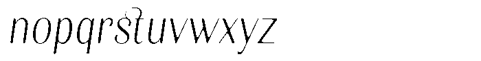 Kastien Soft Light Condensed Italic Font LOWERCASE